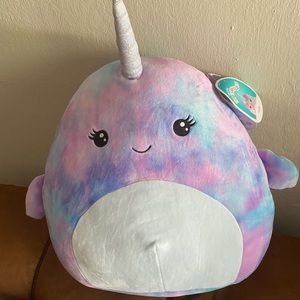Hallie The Narwahal SQUISHMALLOW 14”